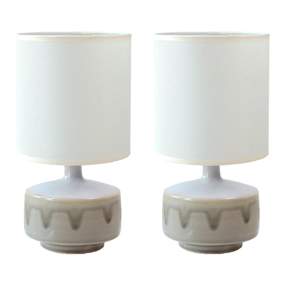 Buy Table Lamps Australia Braid 1 Light Table Lamp Set Of 2 White / Mint - LL-14-0116