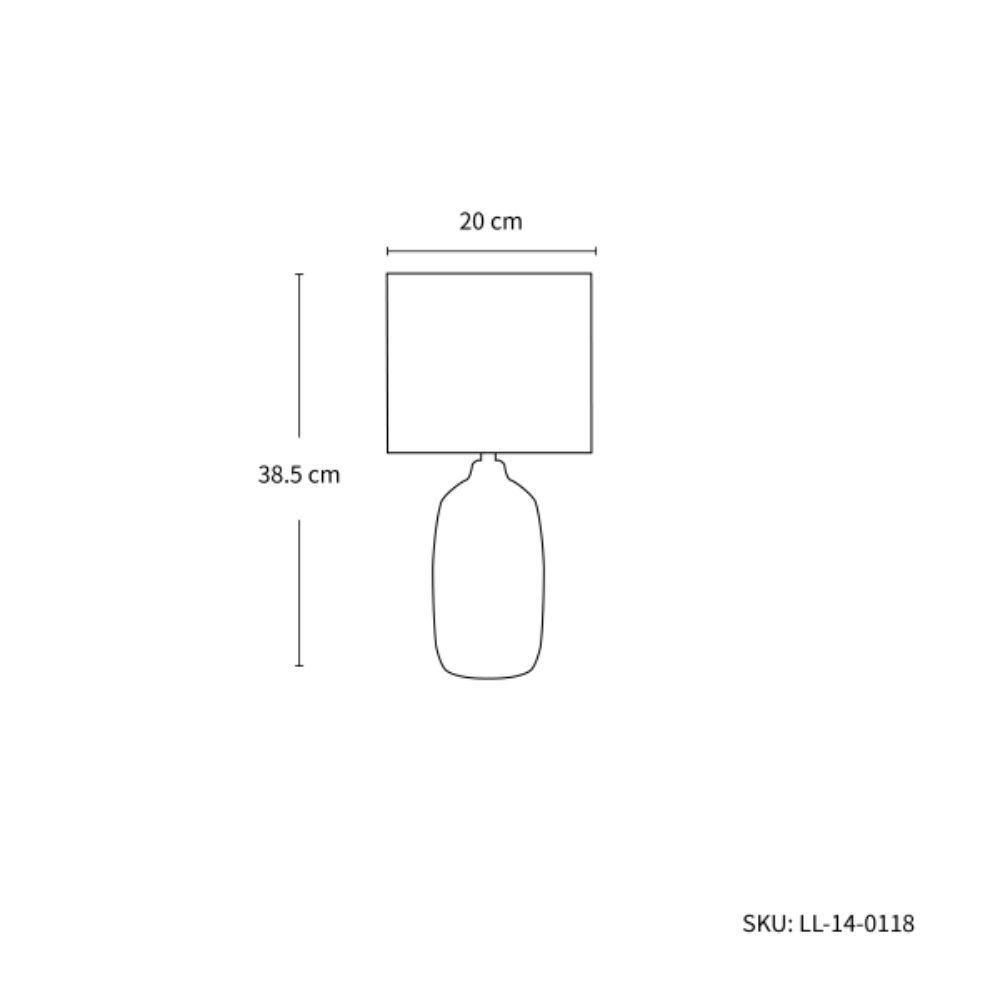 Buy Table Lamps Australia Botany Ceramic Table Lamp Set of 2 - LL-14-0118