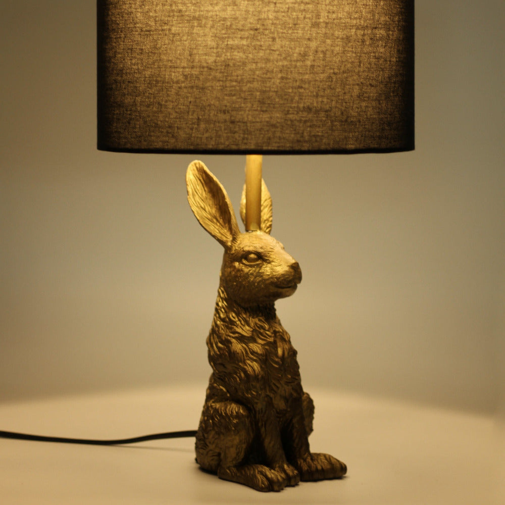 Buy Table Lamps Australia Rabbit Sitting Table Lamp - Gold - LL-14-0177