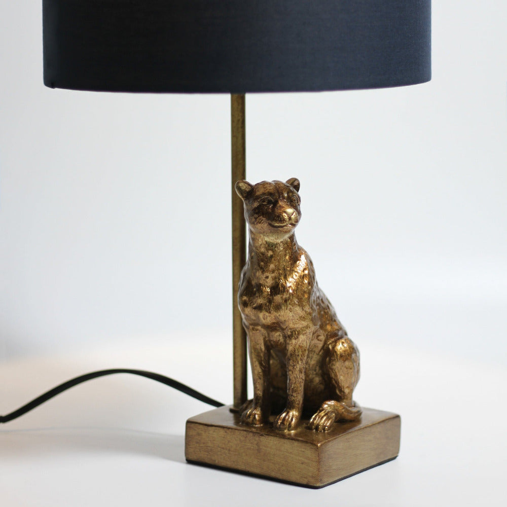 Buy Table Lamps Australia Cheetah Sitting Table Lamp - Copper - LL-14-0178