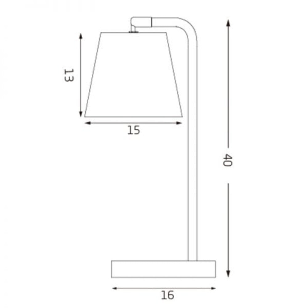 Buy Desk Lamps Australia Mak Table Lamp in White - LL-27-0038W