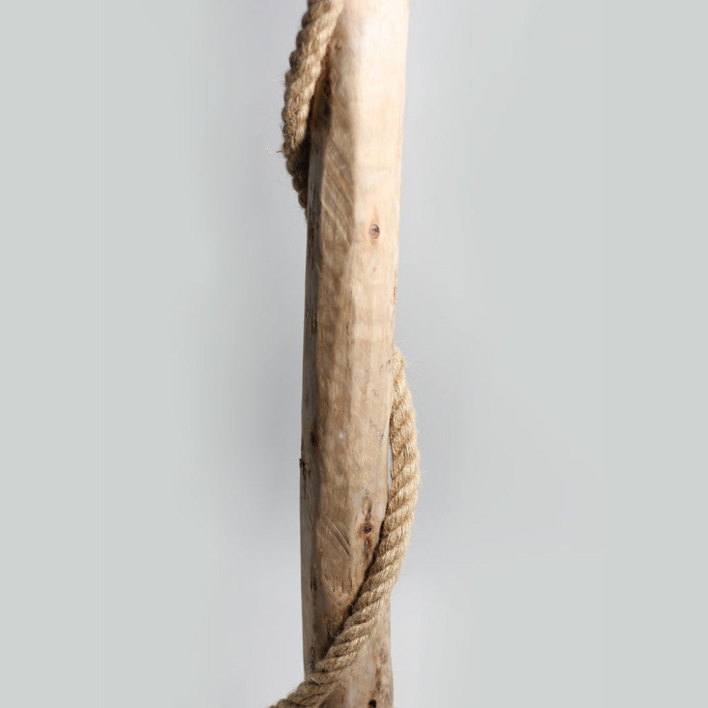 Buy Floor Lamps Australia Lea 1 Light Floor Lamp Black & Natural - LL-27-0187