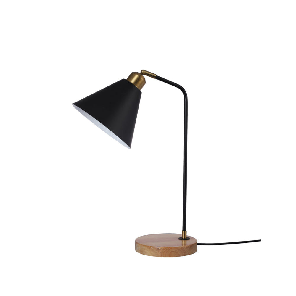 Buy Desk Lamps Australia Aimee 1 Light Table Lamp Black - LL-27-0191B