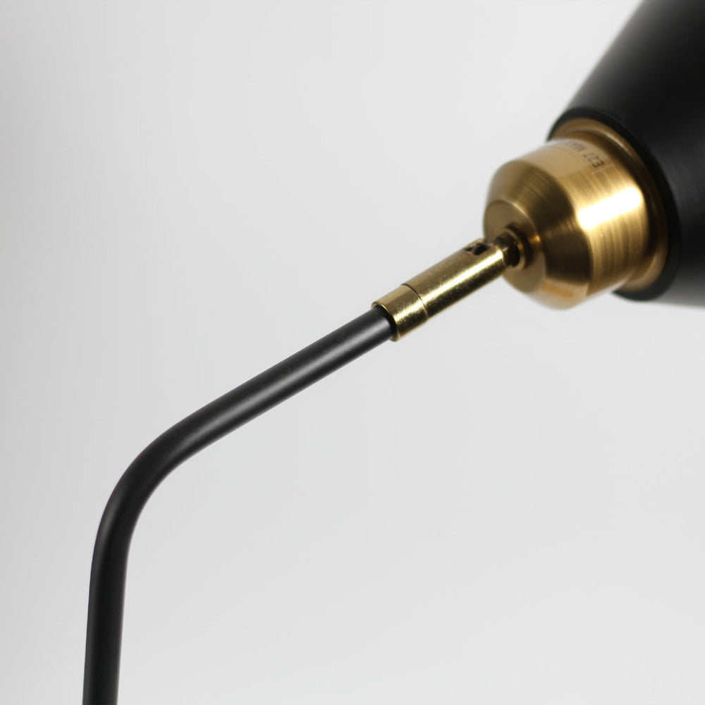 Buy Desk Lamps Australia Aimee 1 Light Table Lamp Black - LL-27-0191B