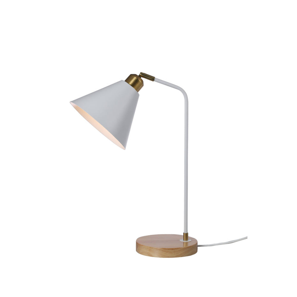 Buy Desk Lamps Australia Aimee 1 Light Table Lamp White - LL-27-0191W
