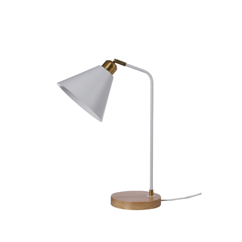 Buy Desk Lamps Australia Aimee 1 Light Table Lamp White - LL-27-0191W