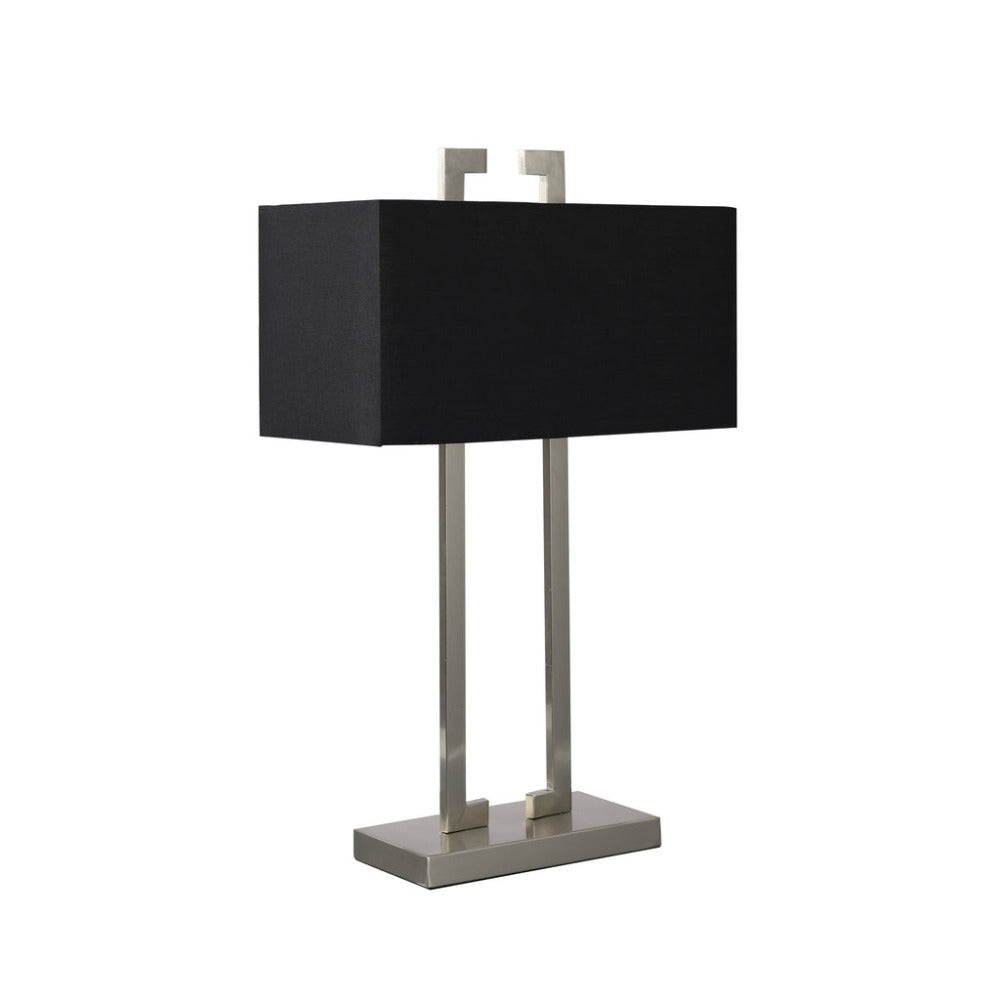 Buy Table Lamps Australia April 1 Light Table Lamp Satin chrome & Black - LL-27-0199