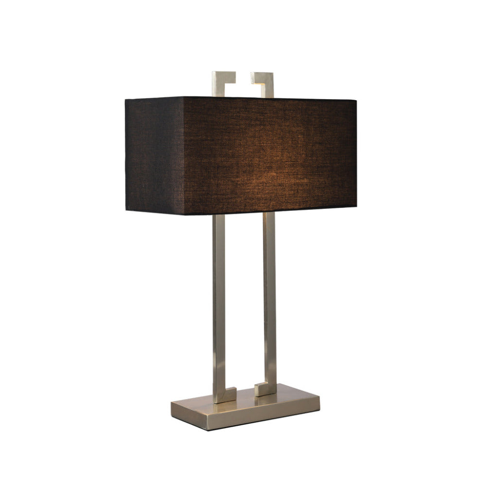 Buy Table Lamps Australia April 1 Light Table Lamp Satin chrome & Black - LL-27-0199