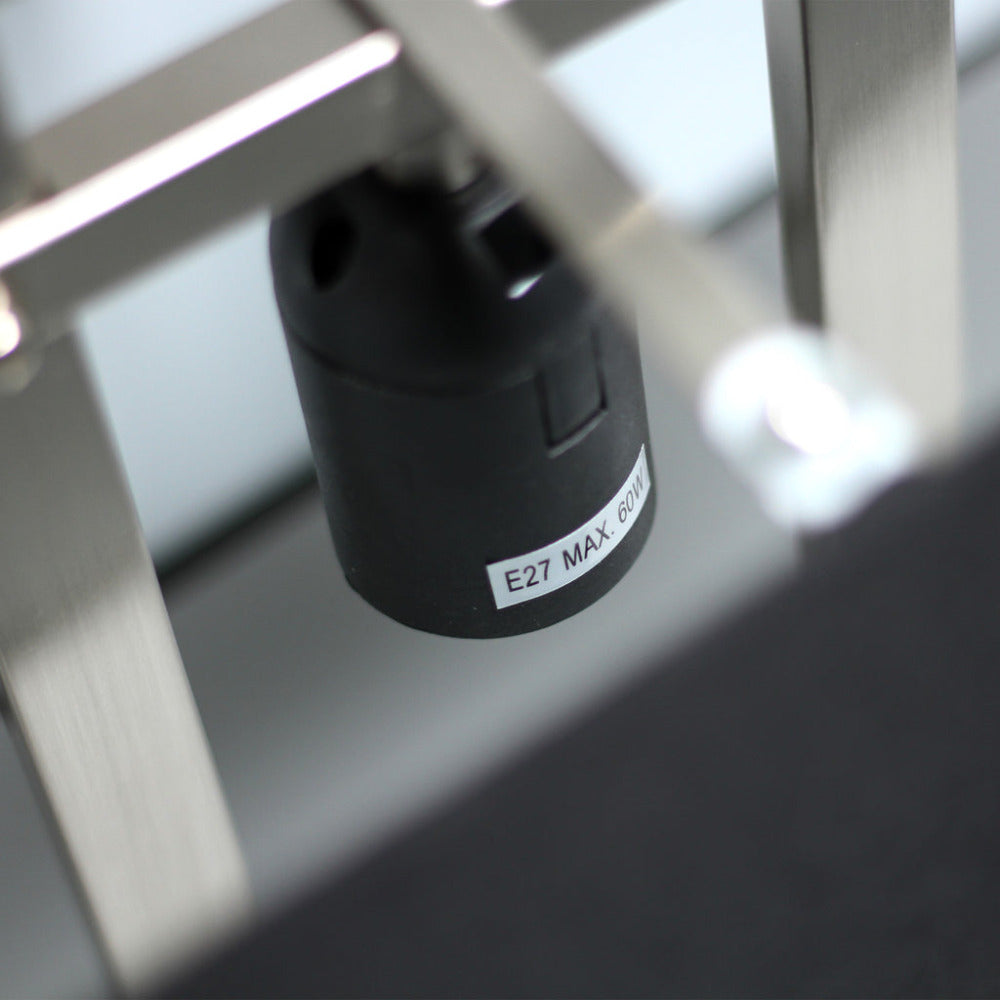 Buy Table Lamps Australia April 1 Light Table Lamp Satin chrome & Black - LL-27-0199