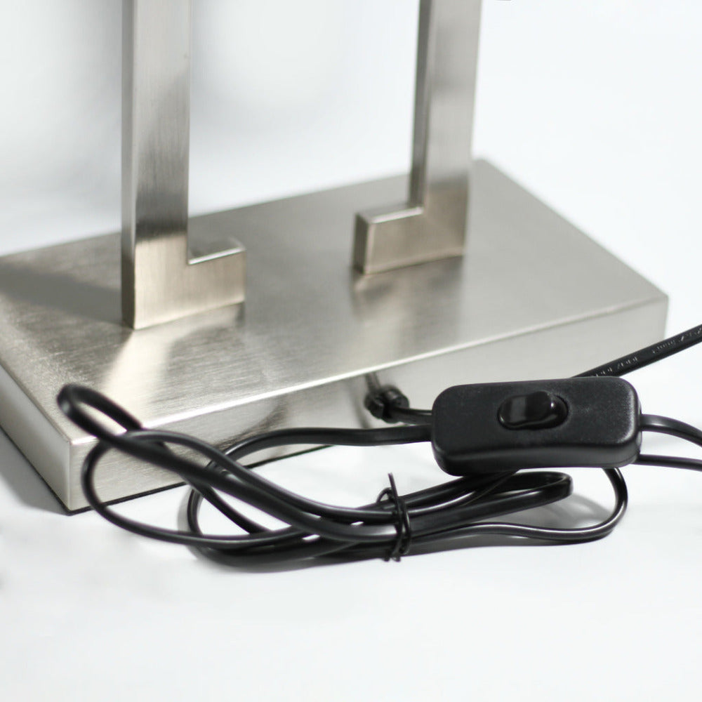 Buy Table Lamps Australia April 1 Light Table Lamp Satin chrome & Black - LL-27-0199