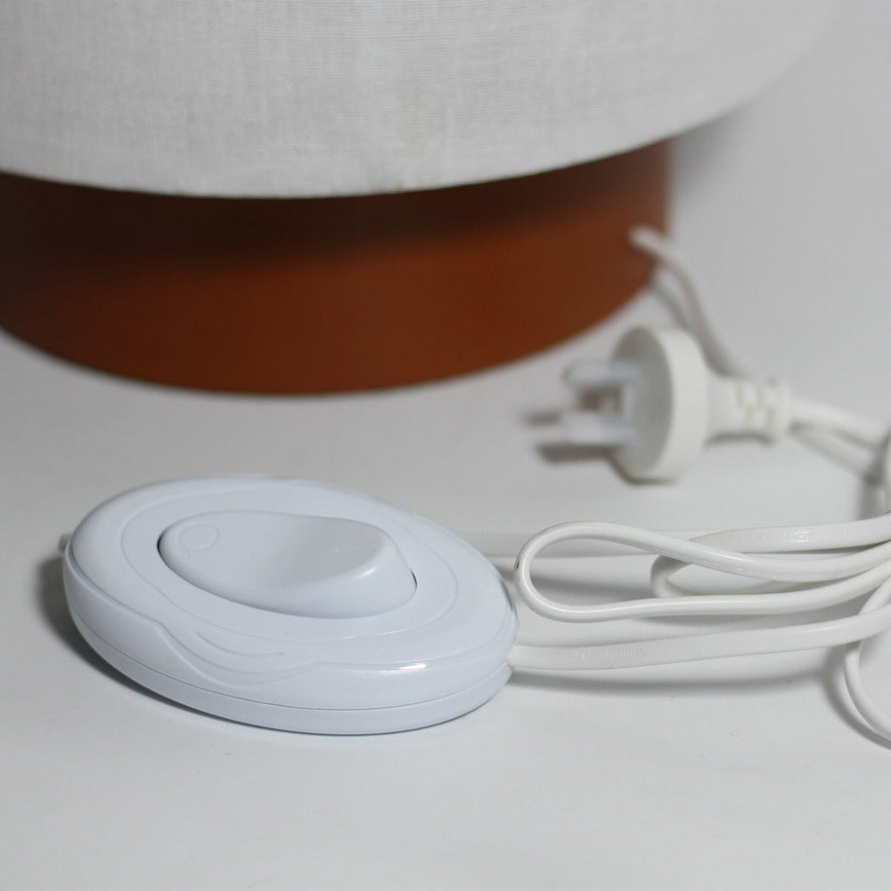 Buy Floor Lamps Australia Ailsa 2 Light Linen Floor Lamp White - LL-27-0204