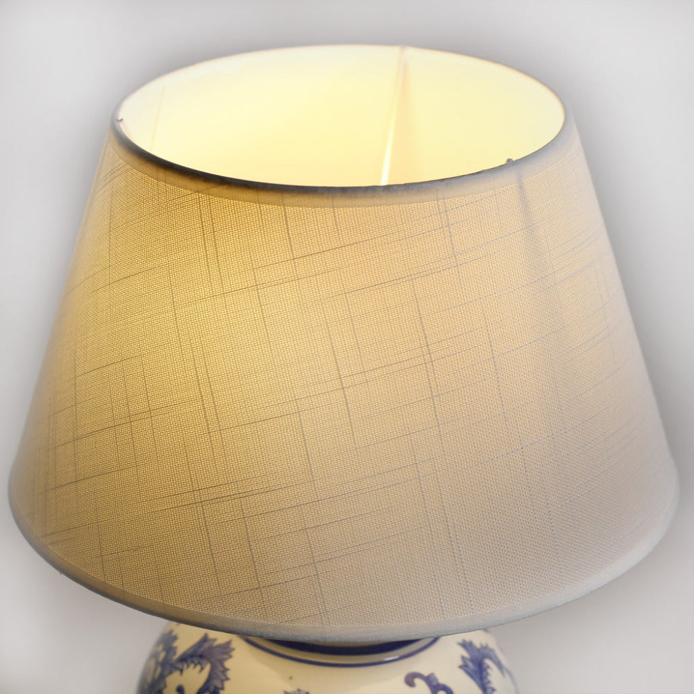 Anthea 1 Light Table Lamp White & Blue - LL-27-0211