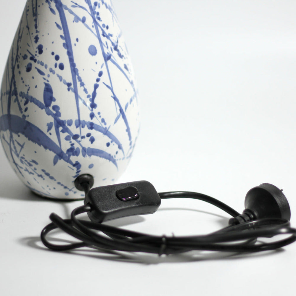 Buy Table Lamps Australia Ashleigh 1 Light Table Lamp White & Blue - LL-27-0212