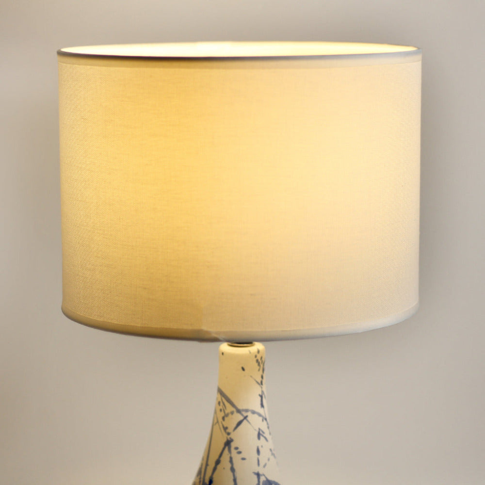 Buy Table Lamps Australia Ashleigh 1 Light Table Lamp White & Blue - LL-27-0212