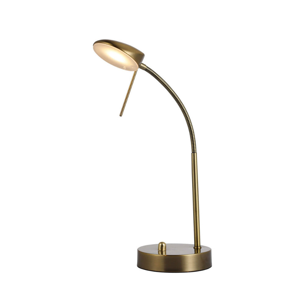 Buy Desk Lamps Australia Jella LED Table Lamp - Antique Brass - LL-LED-02AB