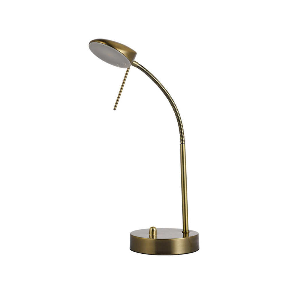 Jella LED Table Lamp - Antique Brass - LL-LED-02AB