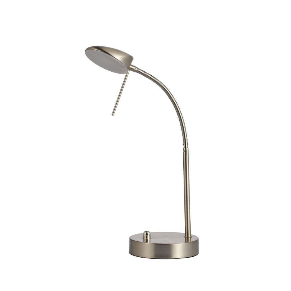 Buy Desk Lamps Australia Jella LED Table Lamp - Satin Chrome - LL-LED-02SC