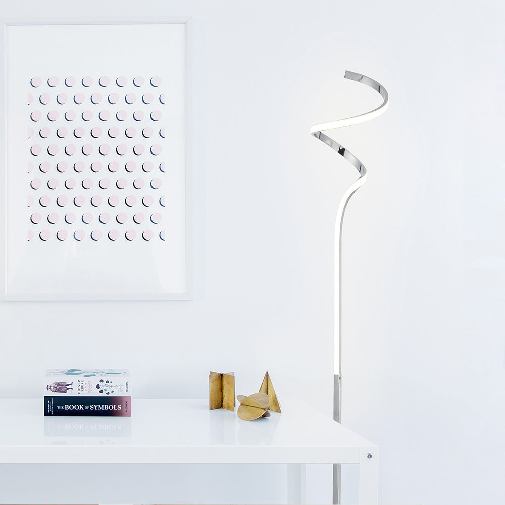 Buy Floor Lamps Australia Chipper Floor Lamp Chrome Aluminium 3000K - LL-LED-12C