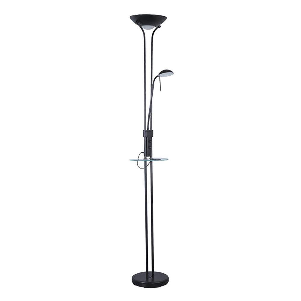 Buy Floor Lamps Australia Seed Floor 2 Lamp USB & Wireless Charger Black Iron 3000K - LL-LED-14B