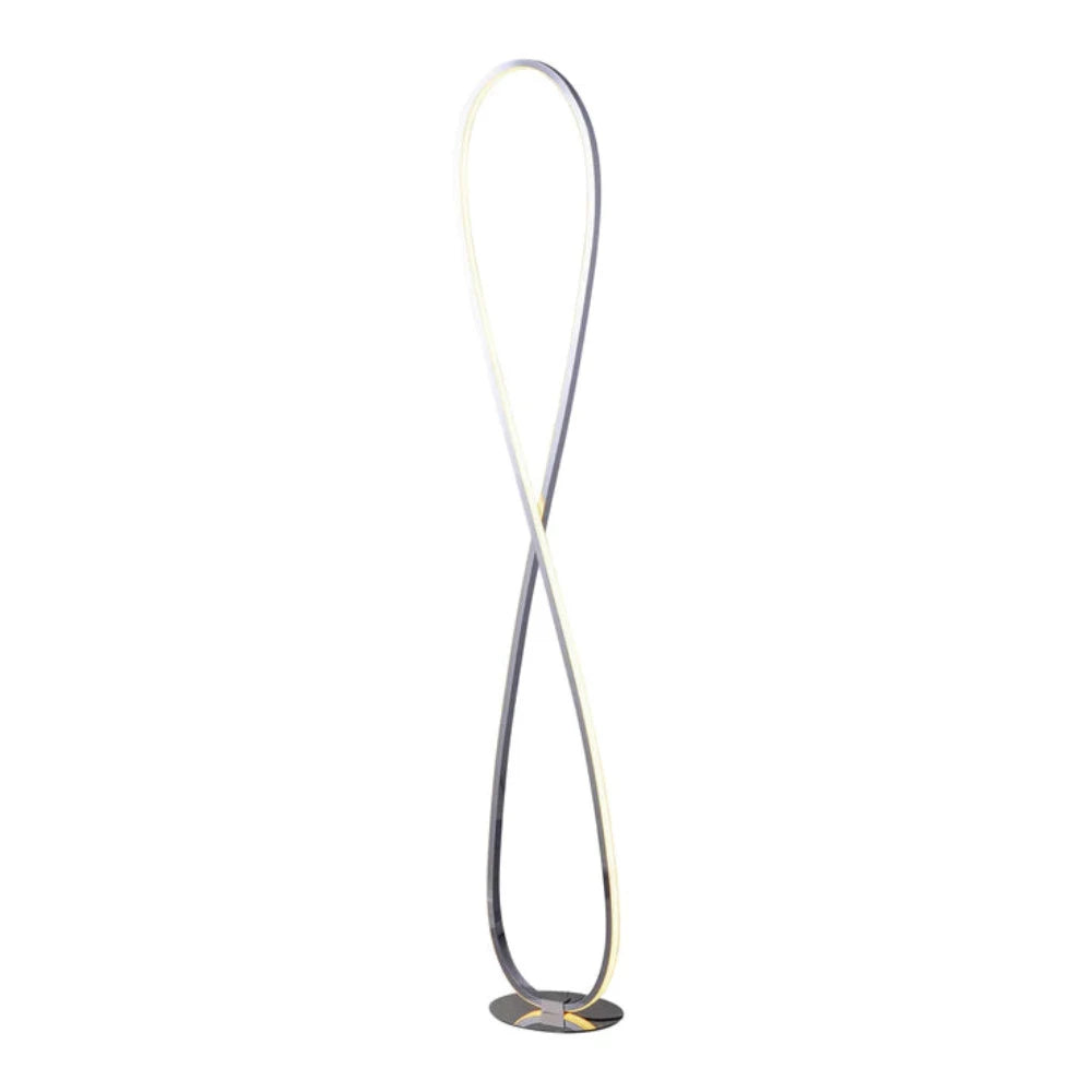 Buy Floor Lamps Australia Infinite LED Floor Lamp Chrome Metal 2900K - LL-LED-20C