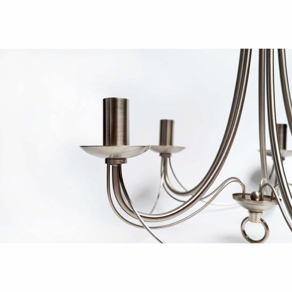 Buy Chandeliers Australia Zanzibar Chandelier 5 Light - Satin Chrome - LL002CH015SC