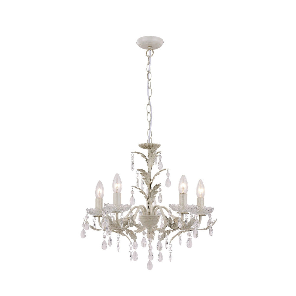 Michelle Chandelier - Cream Brushed Gold - LL002CH064G