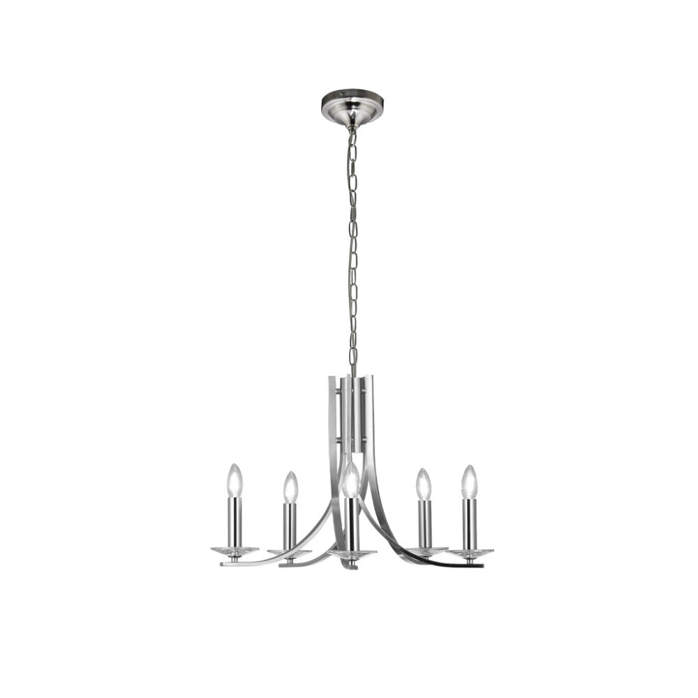 Buy Chandeliers Australia Corrine 5 Light Chandelier Stain Chrome - LL002CH096SC