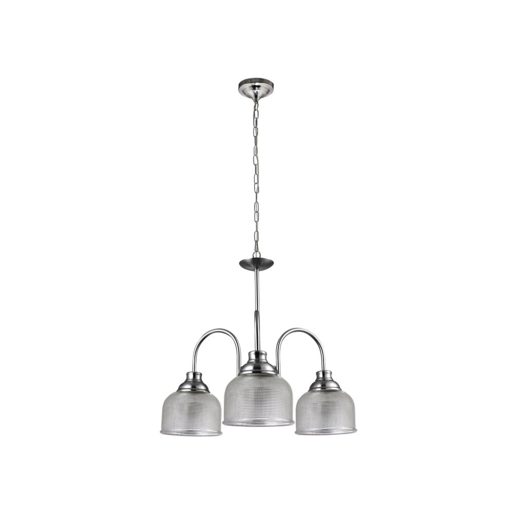 Buy Chandeliers Australia Aviva 3 Lights Small Chandelier Light Satin Chrome - LL002CH102S