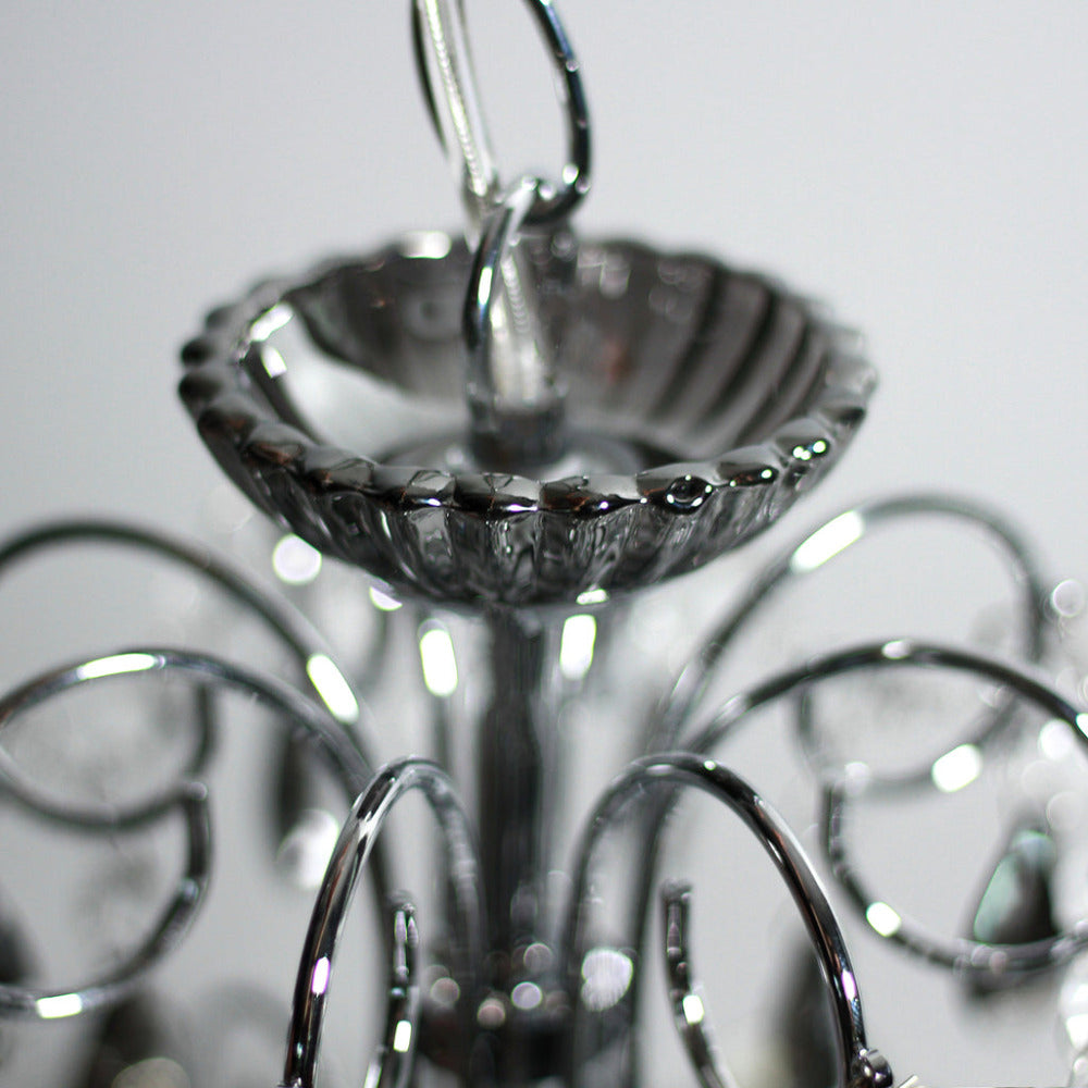 Buy Chandeliers Australia Rovert 8 Light Large Chandelier Chrome & Smoke - LL002CH109L