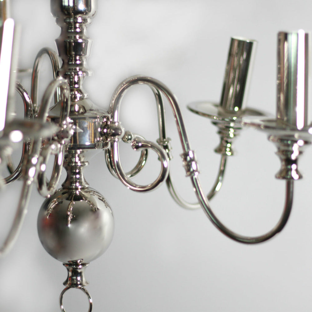 Buy Chandeliers Australia Ganeed Rustic 5 Light Small Chandelier Polished Nickel - LL002CH115S