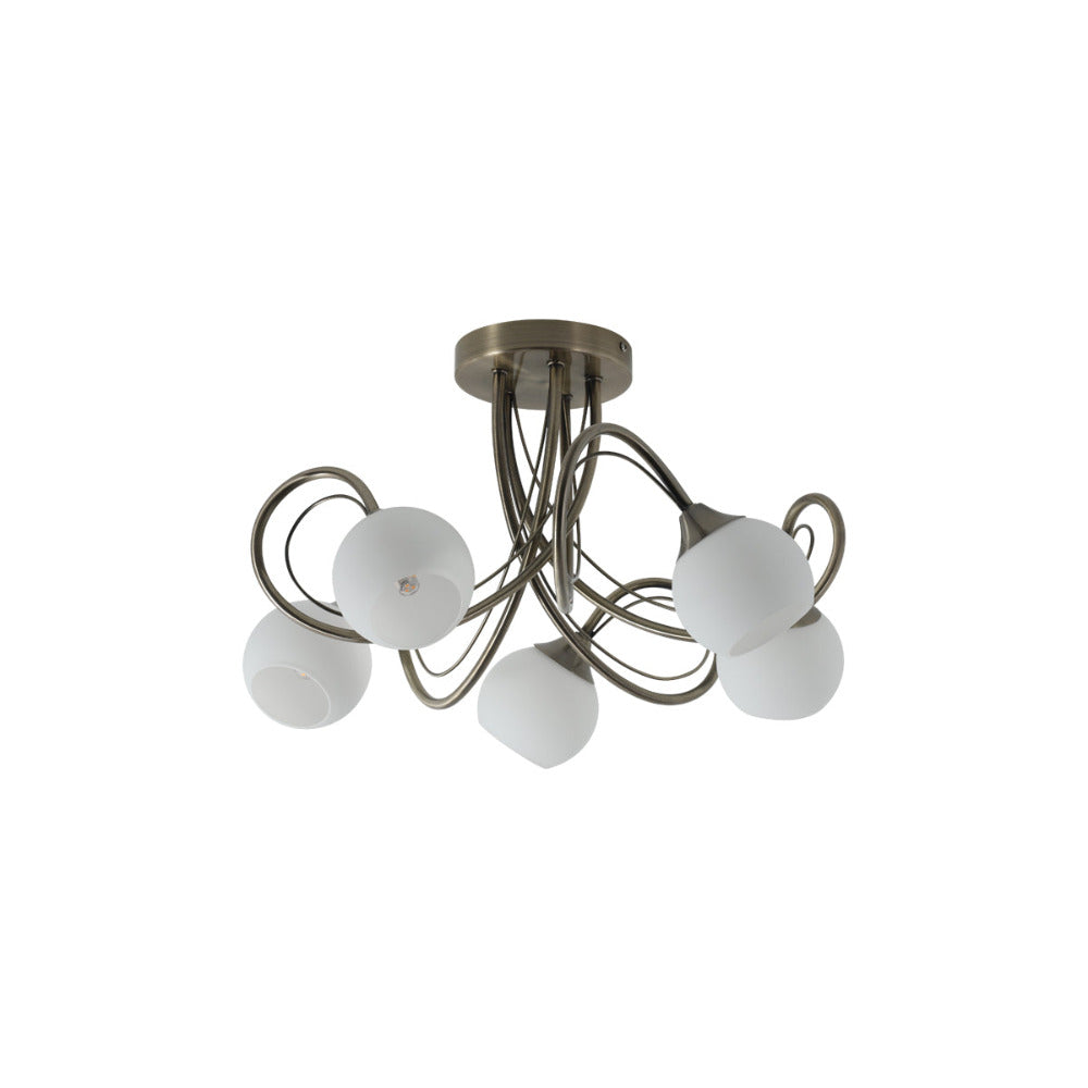 Buy Semi-Flush Mount Lights Australia Malini 5 Lights Ceiling Light - LL002CL004L