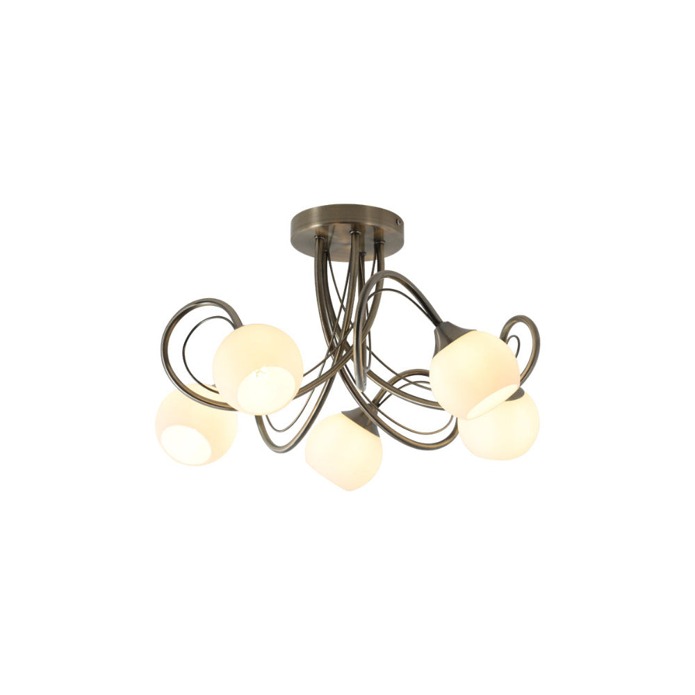 Buy Semi-Flush Mount Lights Australia Malini 5 Lights Ceiling Light - LL002CL004L