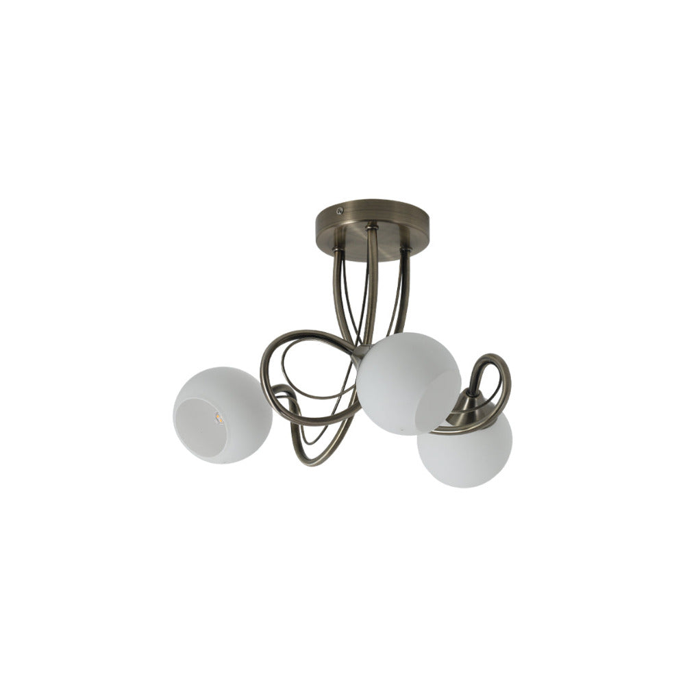 Buy Semi-Flush Mount Lights Australia Malini 3 Lights Ceiling Light - LL002CL004S
