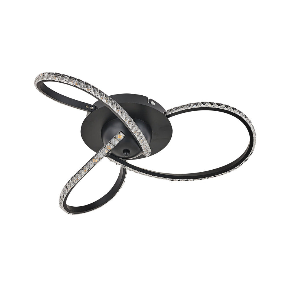 Buy Flush Mount Lights Australia Irie Dimmable 3 Lights LED Ceiling Light - Black - LL002CL011B