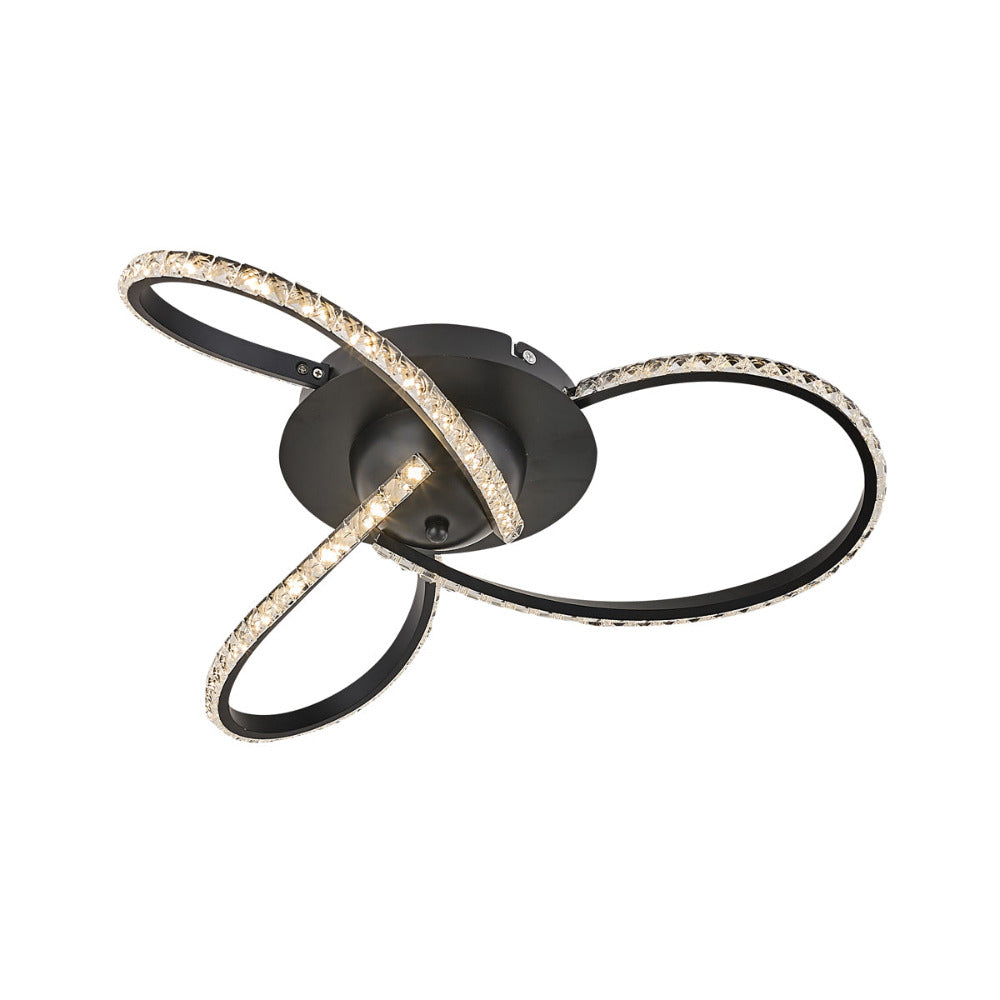 Buy Flush Mount Lights Australia Irie Dimmable 3 Lights LED Ceiling Light - Black - LL002CL011B