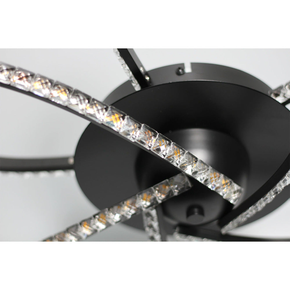 Irie Dimmable 5Lights LED Ceiling Light - Black - LL002CL012B