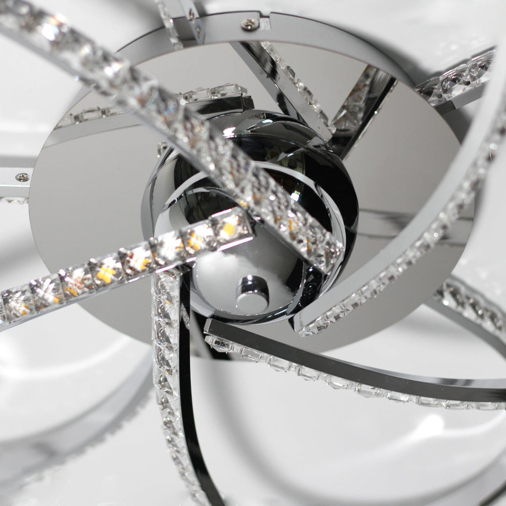 Buy Flush Mount Lights Australia Irie Dimmable 5 Lights LED Ceiling Light - Chrome - LL002CL012CH