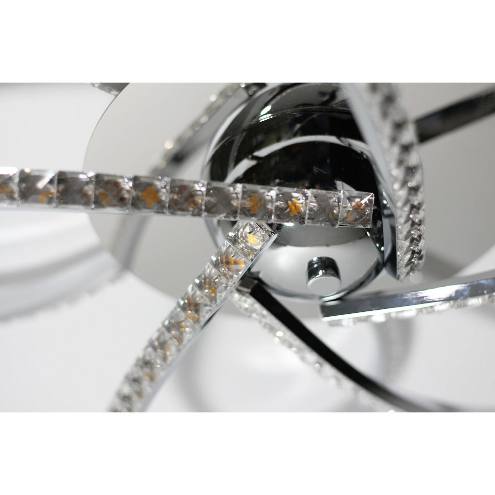 Buy Flush Mount Lights Australia Irie Dimmable 5 Lights LED Ceiling Light - Chrome - LL002CL012CH