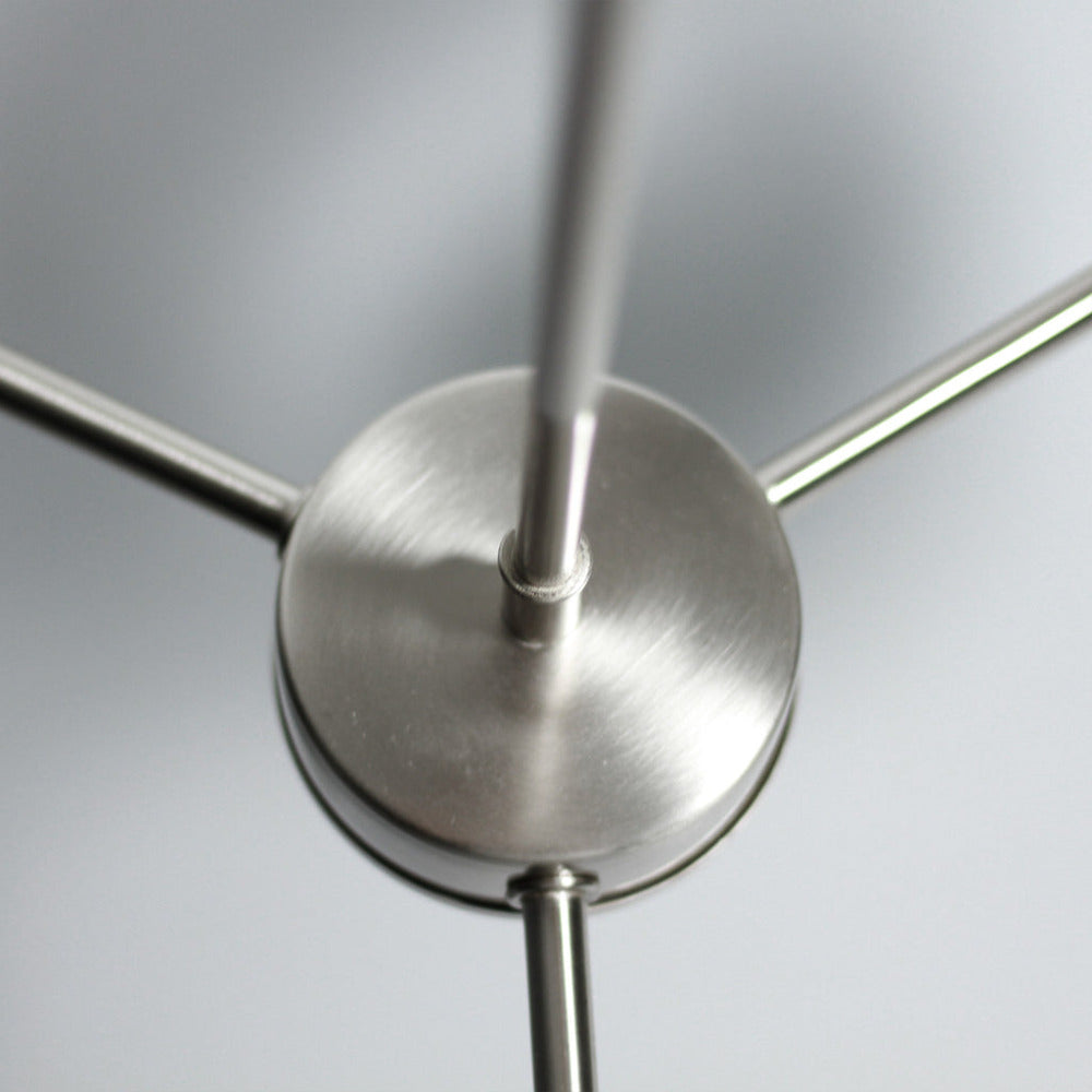 Buy Pendant Lights Australia Blanche 1 Light Pendant Satin Chrome & White - LL002CL099SC