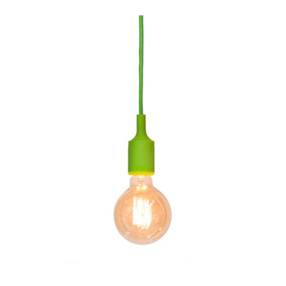 Buy Mini Pendants Australia Polly Silicone Pendant with Fabric Cable - Green Cable - LL002PL011G