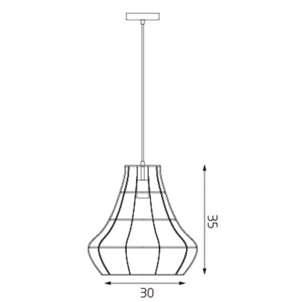 Buy Pendant Lights Australia Ruben Pendant in Copper - LL002PL012G