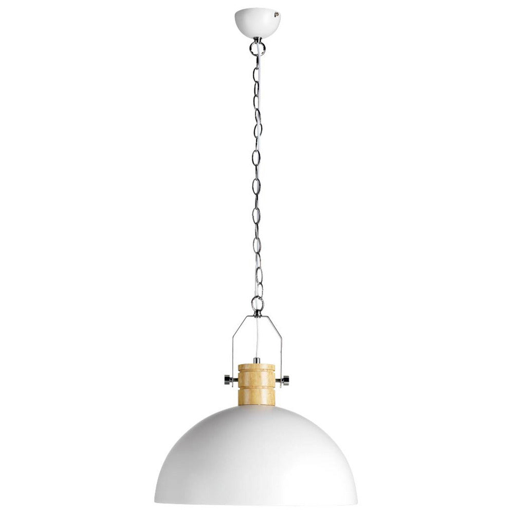 Oakton Iron Pendant Light White - LL002PL014W