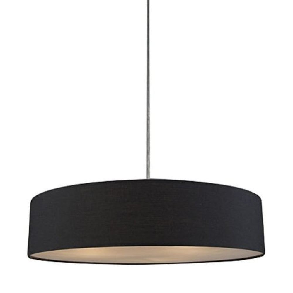 Buy Pendant lights australia - Mara Drum Pendant Light with Black Shade - LL002PL018B