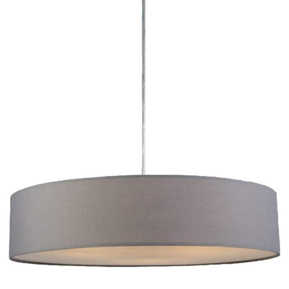 Buy Pendant Lights Australia Mara Drum Pendant Light with Grey Shade - LL002PL018GR
