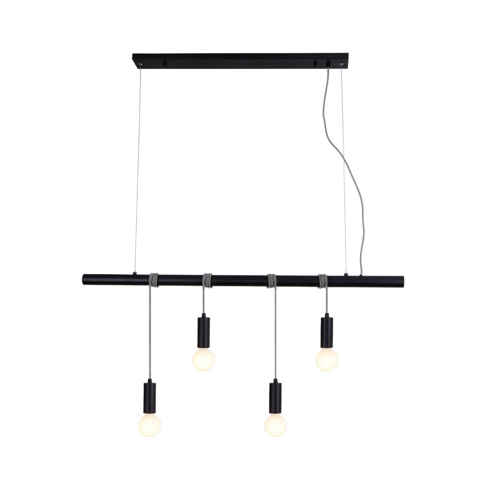 Buy Island Pendant Lights Australia Bikkel 4 Lights Pendant Light - Black - LL002PL071B