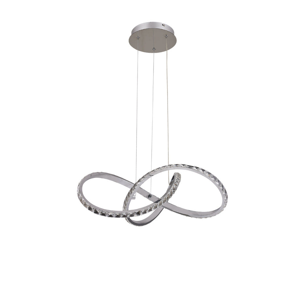 Diamanto Dimmable LED Pendant Light - Chrome - LL002PL089CH