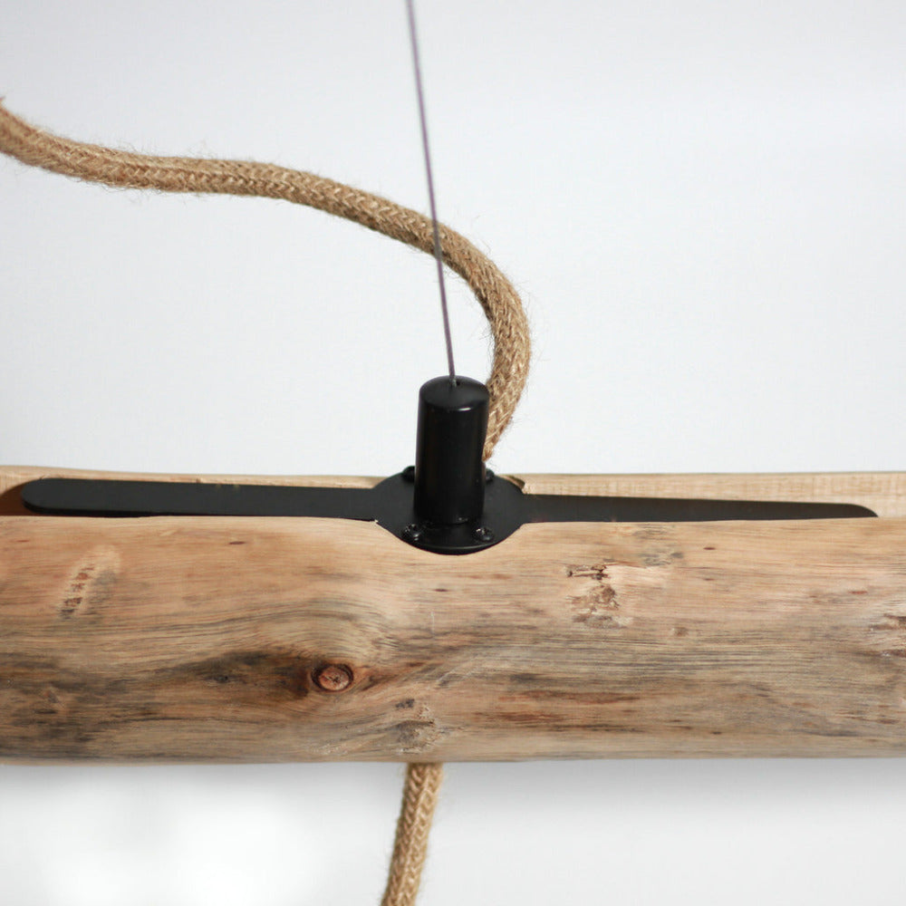 Buy Island Pendant Lights Australia Lea 5 Light Pendant Black & Natural - LL002PL094