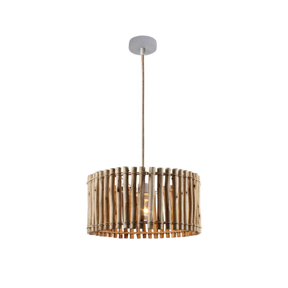 Buy Pendant Lights Australia Vanessa 1 Light Pendant Natural Wood - LL002PL100