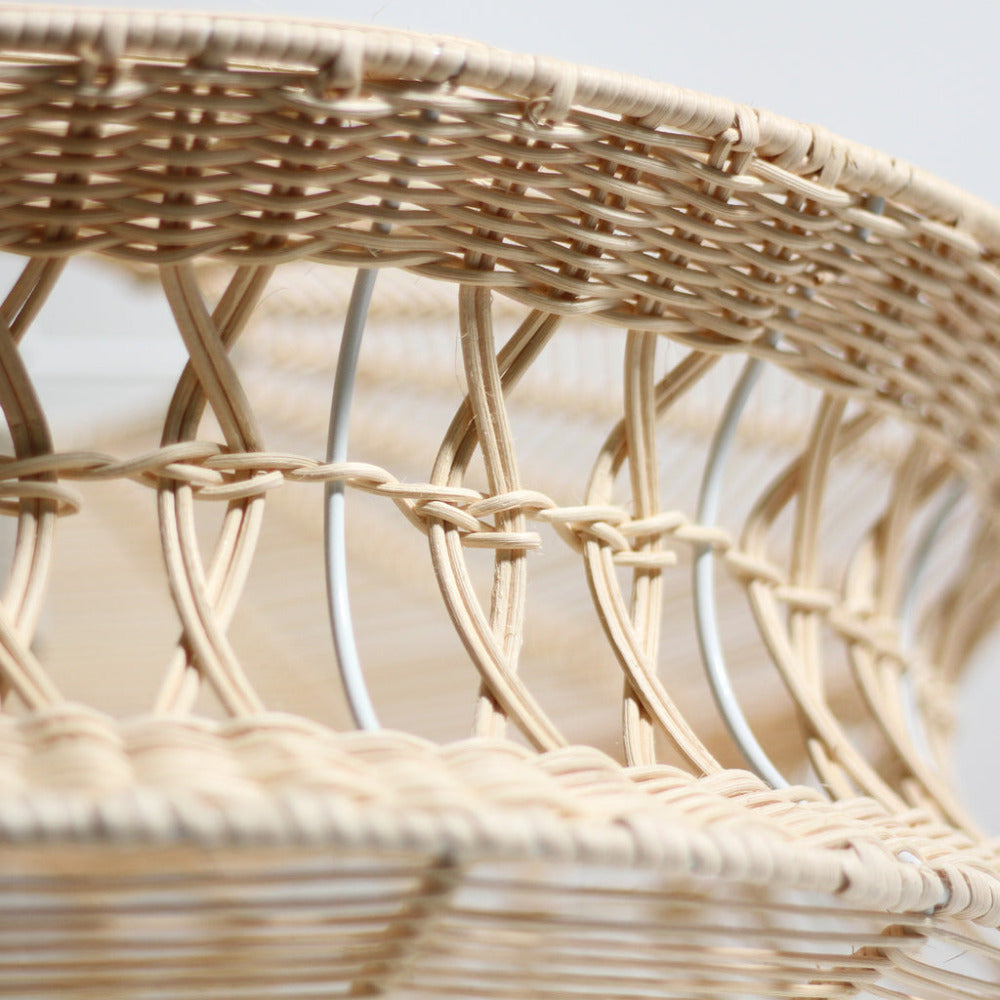 Buy Pendant Lights Australia Parametric 1 Light Rattan Pendant Natural Rattan - LL002PL123