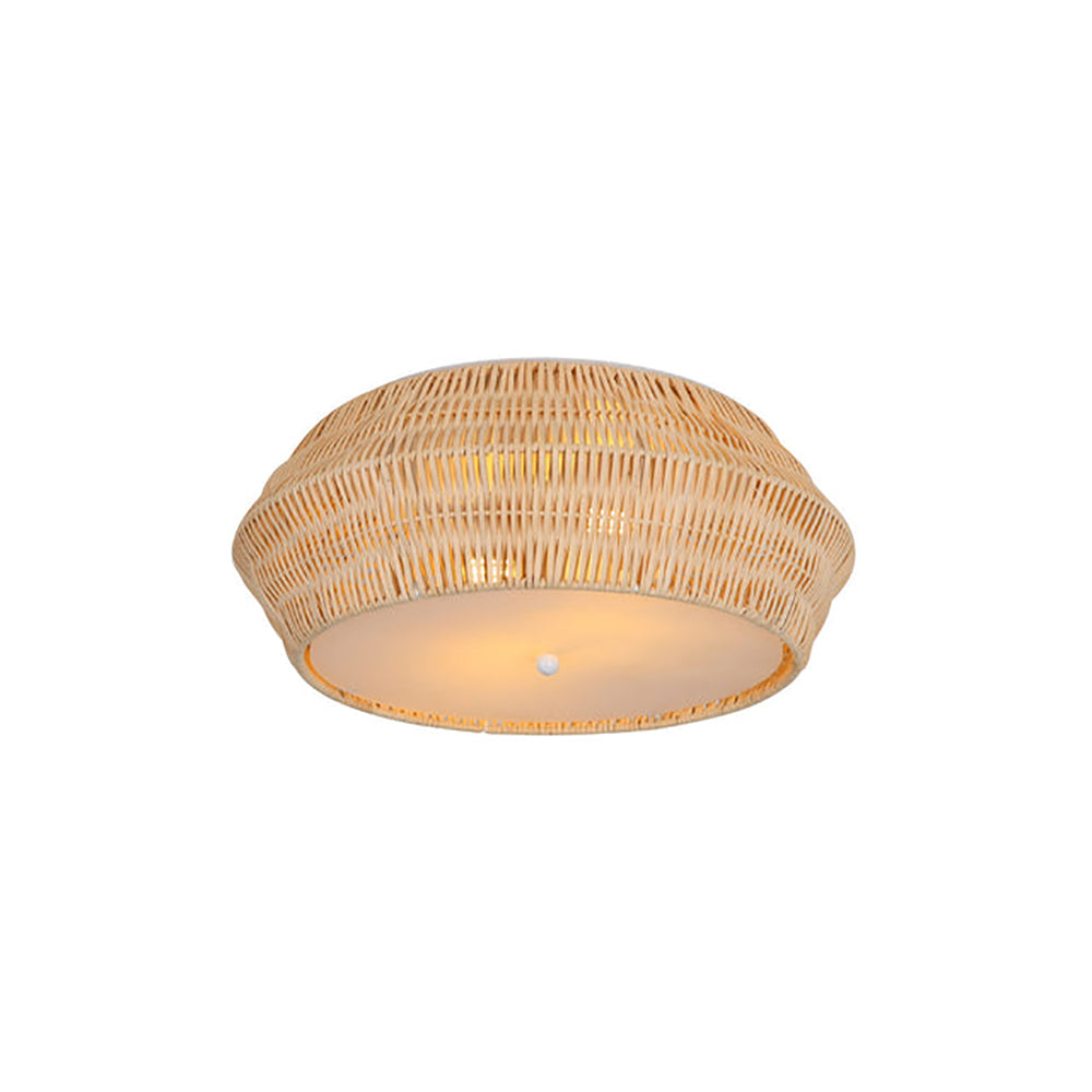 Buy Flush Mount Lights Australia Kiri Flush Mount Light Natural Rattan - LL002CL122